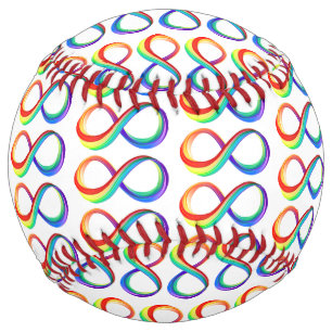 レイヤレインボーインフィニティシンボル ソフトボール