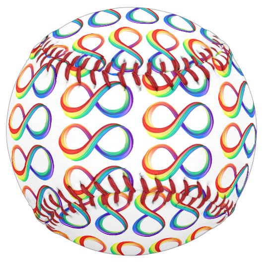 レイヤレインボーインフィニティシンボル ソフトボール (正面)