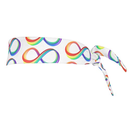 レイヤレインボーインフィニティシンボル タイヘッドバンド (回転90)