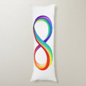 レイヤレインボーインフィニティシンボル ボディピロー (正面縦)