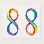 レイヤレインボーインフィニティシンボル 名刺 (外部フラット)