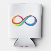 レイヤレインボーインフィニティシンボル 缶クーラー (正面)