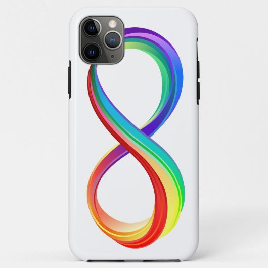 レイヤレインボーインフィニティシンボル Case-Mate iPhoneケース (裏面)