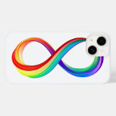 レイヤレインボーインフィニティシンボル Case-Mate iPhoneケース (裏面 (横))