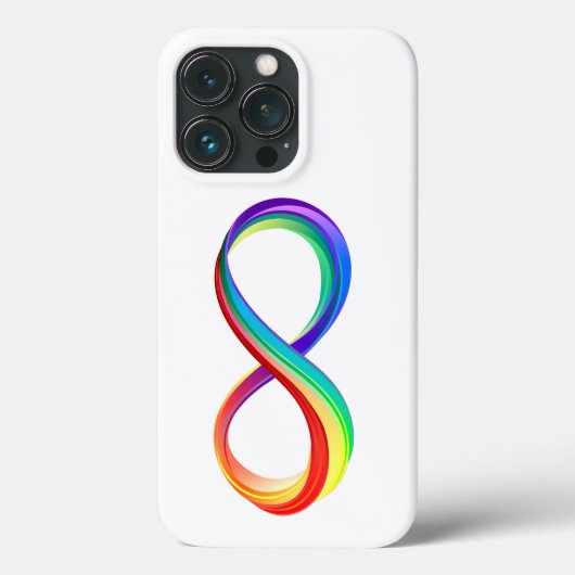 レイヤレインボーインフィニティシンボル Case-Mate iPhoneケース (裏面)