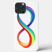 レイヤレインボーインフィニティシンボル Case-Mate iPhoneケース (裏面)