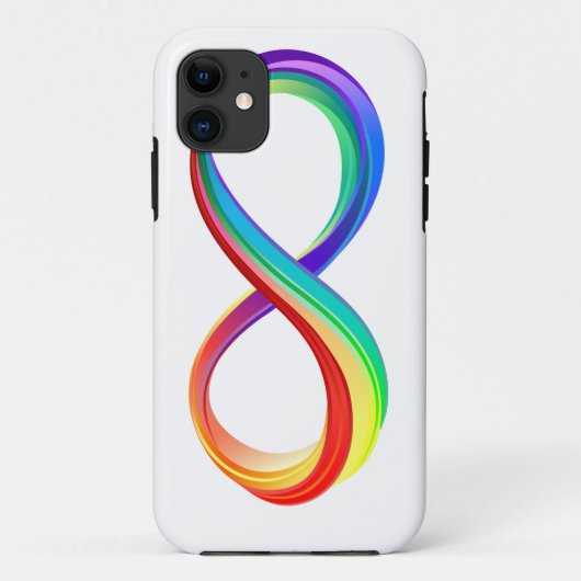 レイヤレインボーインフィニティシンボル Case-Mate iPhoneケース (裏面)