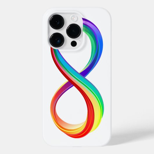 レイヤレインボーインフィニティシンボル Case-Mate iPhoneケース (裏面)