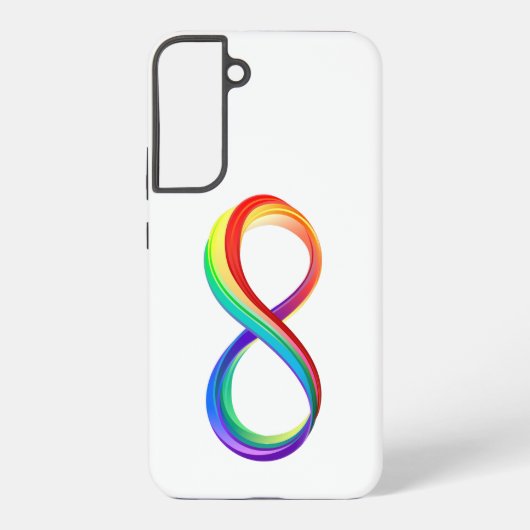 レイヤレインボーインフィニティシンボル SAMSUNG GALAXYケース (裏面)