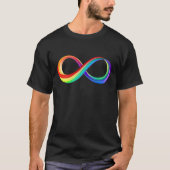 レイヤレインボーインフィニティシンボル Tシャツ (正面)
