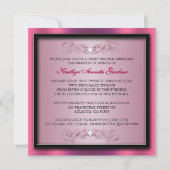 レイヤーケーキの誕生会の招待 招待状 (裏面)