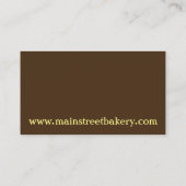 レイヤーケーキスライスベーカリーベイカーパティシシェフカフェ 名刺 (裏面)