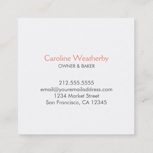 レイヤーケーキ スクエア名刺 (裏面)