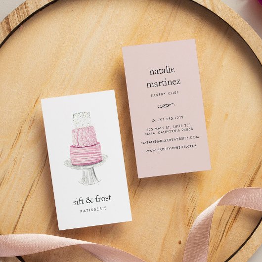 レイヤーケーキ |垂直 名刺