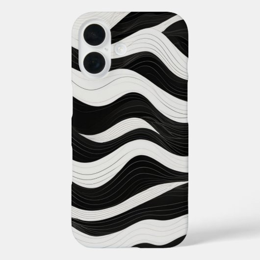 レイヤードウェーブラインアート Case-Mate iPhoneケース (裏面)