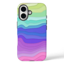 レイヤードウェーブ iPhoneケース | かわいいパステル