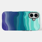 レイヤードウェーブiPhoneケース | オーシャンブリーズ Case-Mate iPhoneケース (裏面 (横))