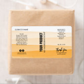 レイヤードウォーターカラーオレンジ体バタージャールラベル ラベル (インサイチュ)