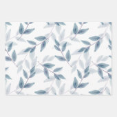 レイヤードウォーター葉カラーパターン ラッピングペーパーシート (正面2)