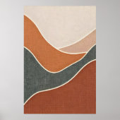 レイヤードオーガニックシェイプアート ポスター (正面)