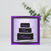 レイヤードケーキバースデーパーティー招待状 招待状 (スタンド正面)