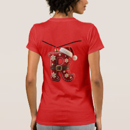 レイヤードパステルゴールドトリムレターR Tシャツ