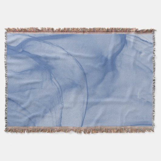 レイヤードブルー スローブランケット (正面)