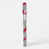 レイヤードレッド&グレーハートの美学 iPhoneケース (左側面)