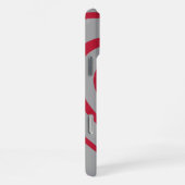 レイヤードレッド&グレーハートの美学 iPhoneケース (右側面)