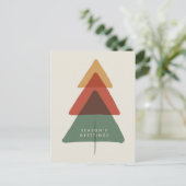 レイヤード ツリー - 季節のグリーティング シーズンポストカード (スタンド正面)