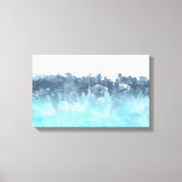 レイヤード・ブルース絵画抽象芸術 キャンバスプリント