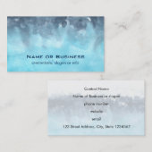 レイヤード・ブルース絵画抽象芸術 名刺 (正面/裏面)