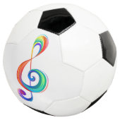 レイヤード・レインボー・ト音記号 サッカーボール (3/4)