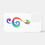 レイヤード・レインボー・ト音記号 Case-Mate iPhoneケース (裏面 (横))