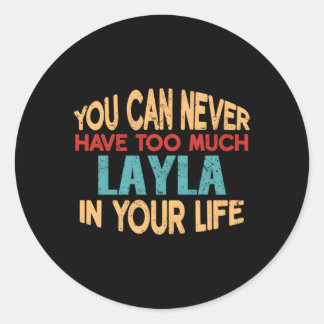 レイヤーパーソナライズされた名のジョーク項目 ラウンドシール