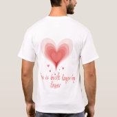 レイヤー・オブ・ハート・抽象芸術・アート Tシャツ (裏面)