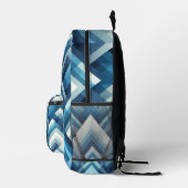 レイヤ三角形 プリントバックパック (右)