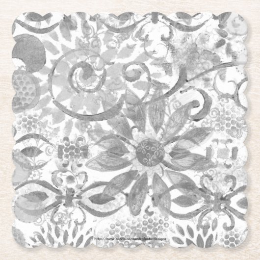 レイヤ上の抽象芸術 ペーパーコースター (正面)