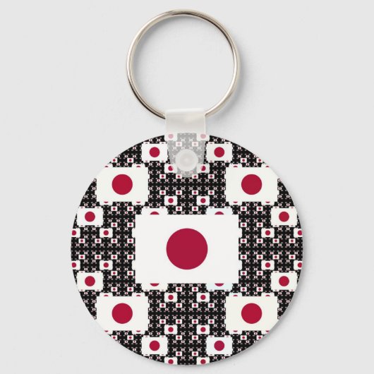 レイヤ内日本国旗BG キーホルダー (正面)