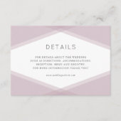 レイヤ構造のジオメトリ濃い紫の詳細 エンクロージャーカード (正面)