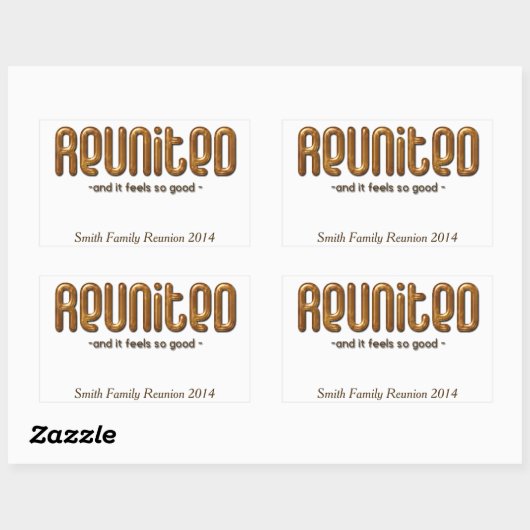 レイユリカスタムュンファミリー懇親会 長方形シール (シート)