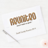 レイユリカスタムュンファミリー懇親会 長方形シール (封筒)