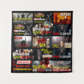 レイラオブイエスキリスト信仰と暖かさのブランケット タペストリー (正面)