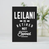 レイラニパーソナライズされたネーム誕生日ギフト 出欠カード (スタンド正面)