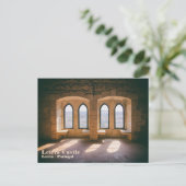 レイリア城のゴシック様式の窓パレティアルレジデンス ポストカード (スタンド正面)