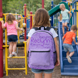 レイリンのリピート プリントバックパック