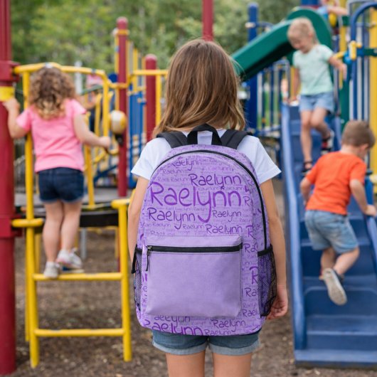 レイリンのリピート プリントバックパック