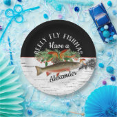 レイリーフライフィッシュマス魚釣りクリスマス ペーパープレート (パーティー)