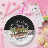 レイリーフライフィッシュマス魚釣りクリスマス ペーパープレート (パーティー)