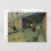 レイルウェイブリッジアベニューモンマジュールヴァンゴッホファインアート ポストカード (正面/裏面)